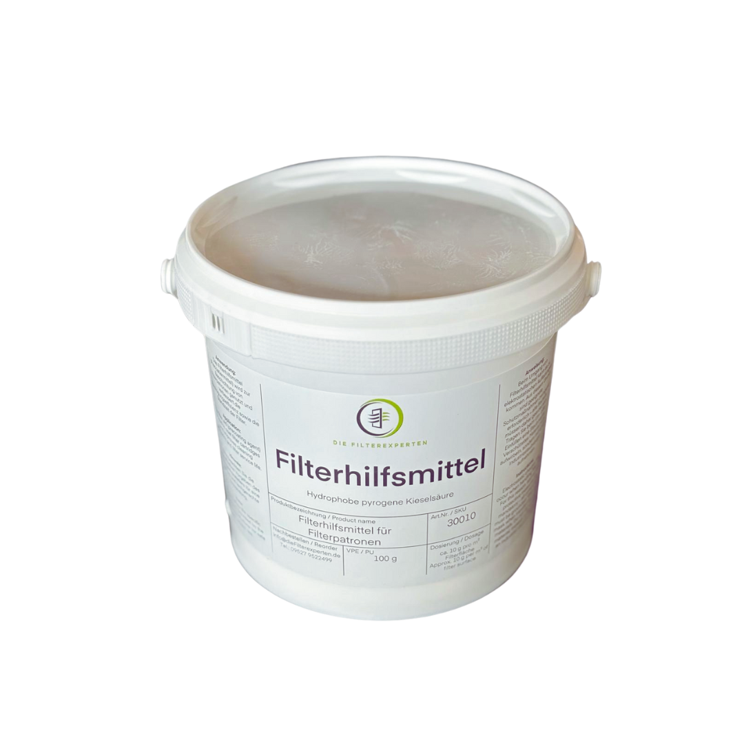 Filterhilfsmittel für Filterpatronen, 100 g (im Eimer)
