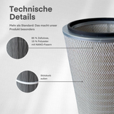 Filterpatrone – Typ "Hybrid nano" 365 x 289 x 660 mm | Filterfläche 17,7 m²